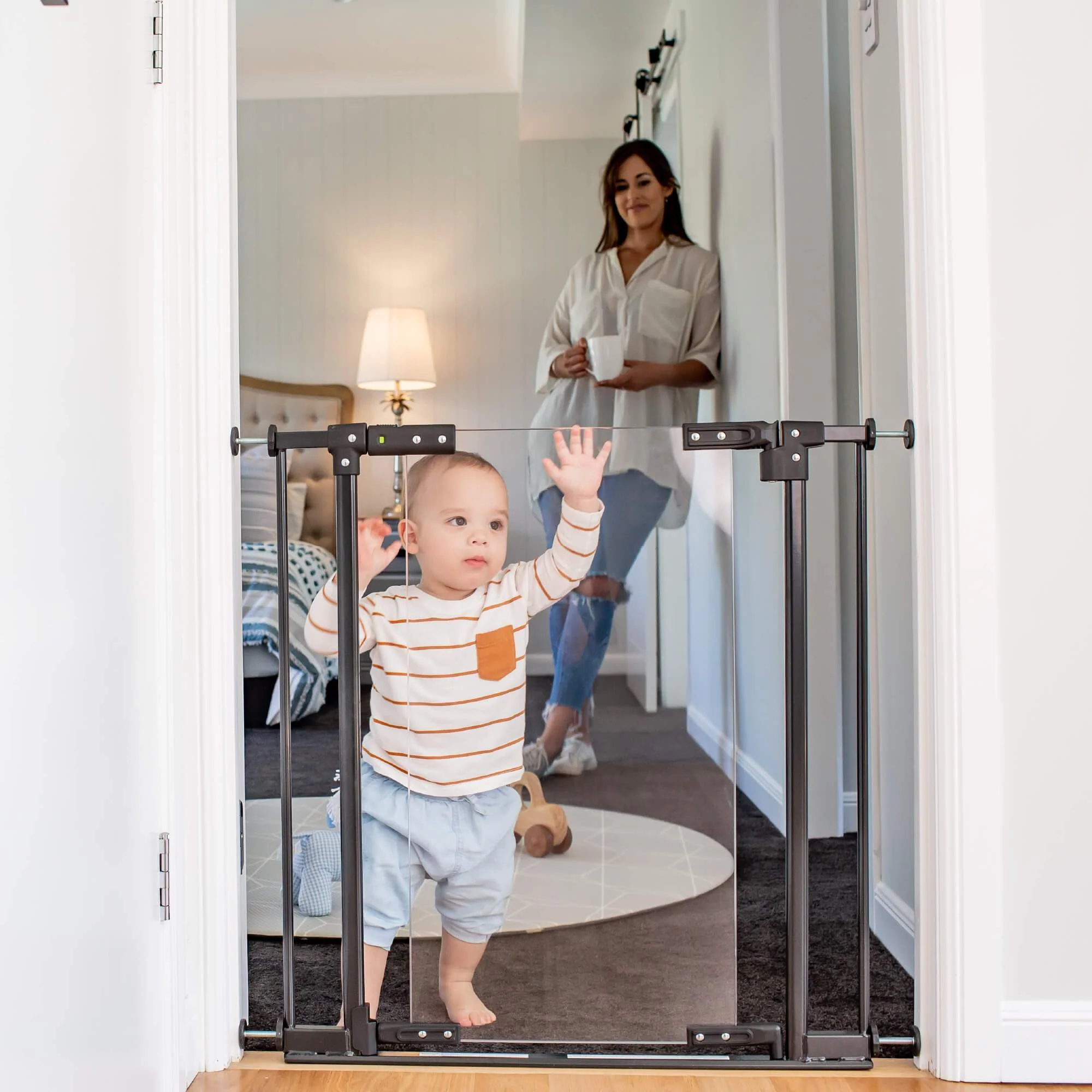 Clear Ultimate Safety Gate | 0.82m W x 0.76m H