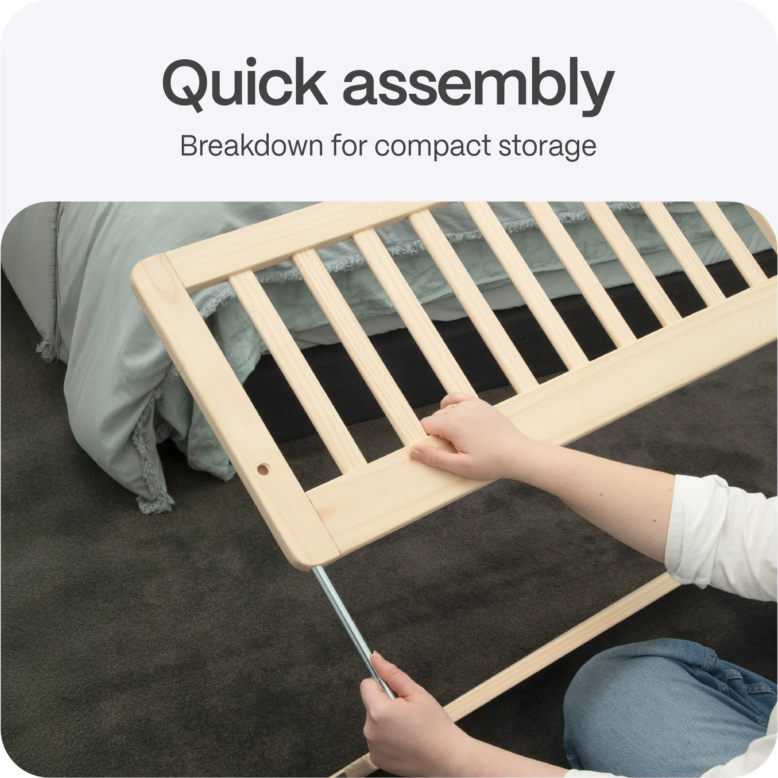 Baby Bed Rail | Timber - Image 7